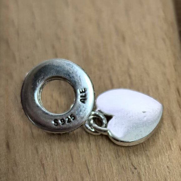 Pandora Ti amo I Love You Heart Charm, S925 Silver Bracelets - Picture 4 of 4